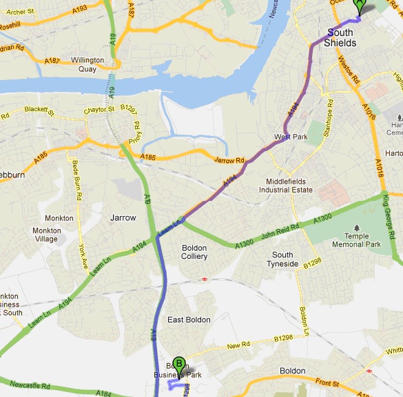 Boldon Business Park NE35 Directions