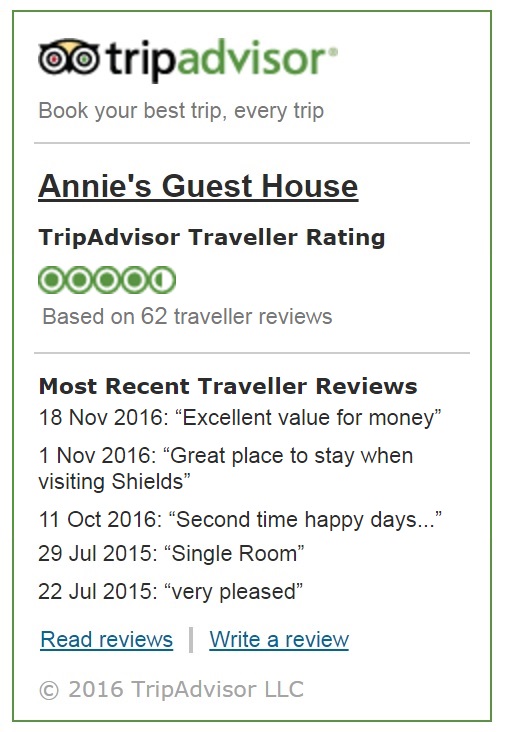 Annie's Guest House Trip Advisor Reviews