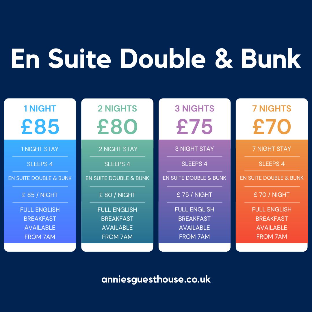 En Suite Double & Bunk Room Price En Suite Double & Bunk Room Price
