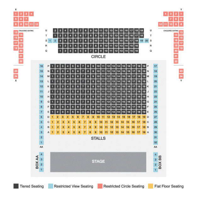 The Customs House Mill Dam South Shields NE33 1ES Theatre Seating Plan The Customs House Mill Dam South Shields NE33 1ES Theatre Seating Plan