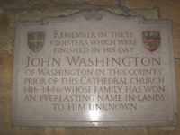 John Washington Plaque John Washington Plaque